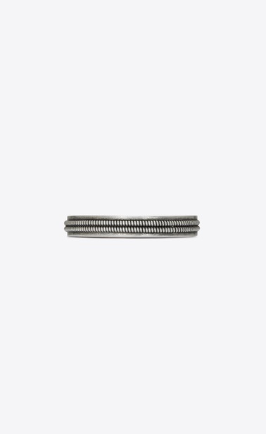 Folk cuff bracelet in metal with two twists
